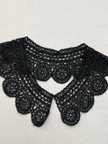 Black cotton crochet collar SP Haberdashery Auckland NZ