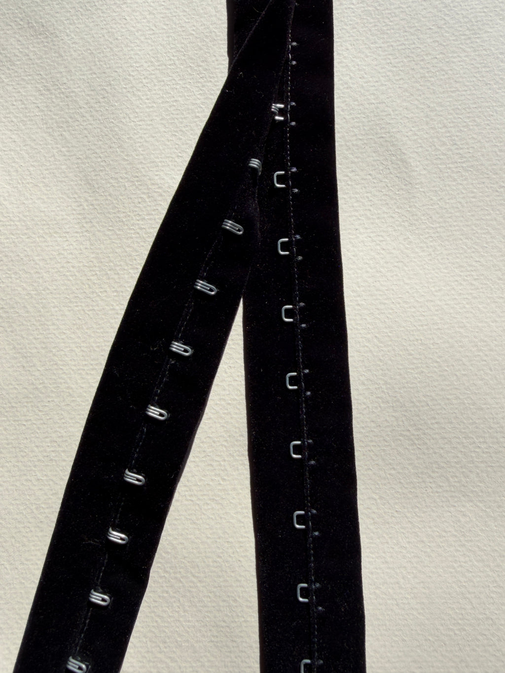 Black velvet hook and eye tape 30mm SP Haberdashery Auckland NZ