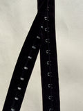 Black velvet hook and eye tape 30mm SP Haberdashery Auckland NZ