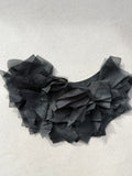 Black ruffle applique trim SP Haberdashery Auckland NZ