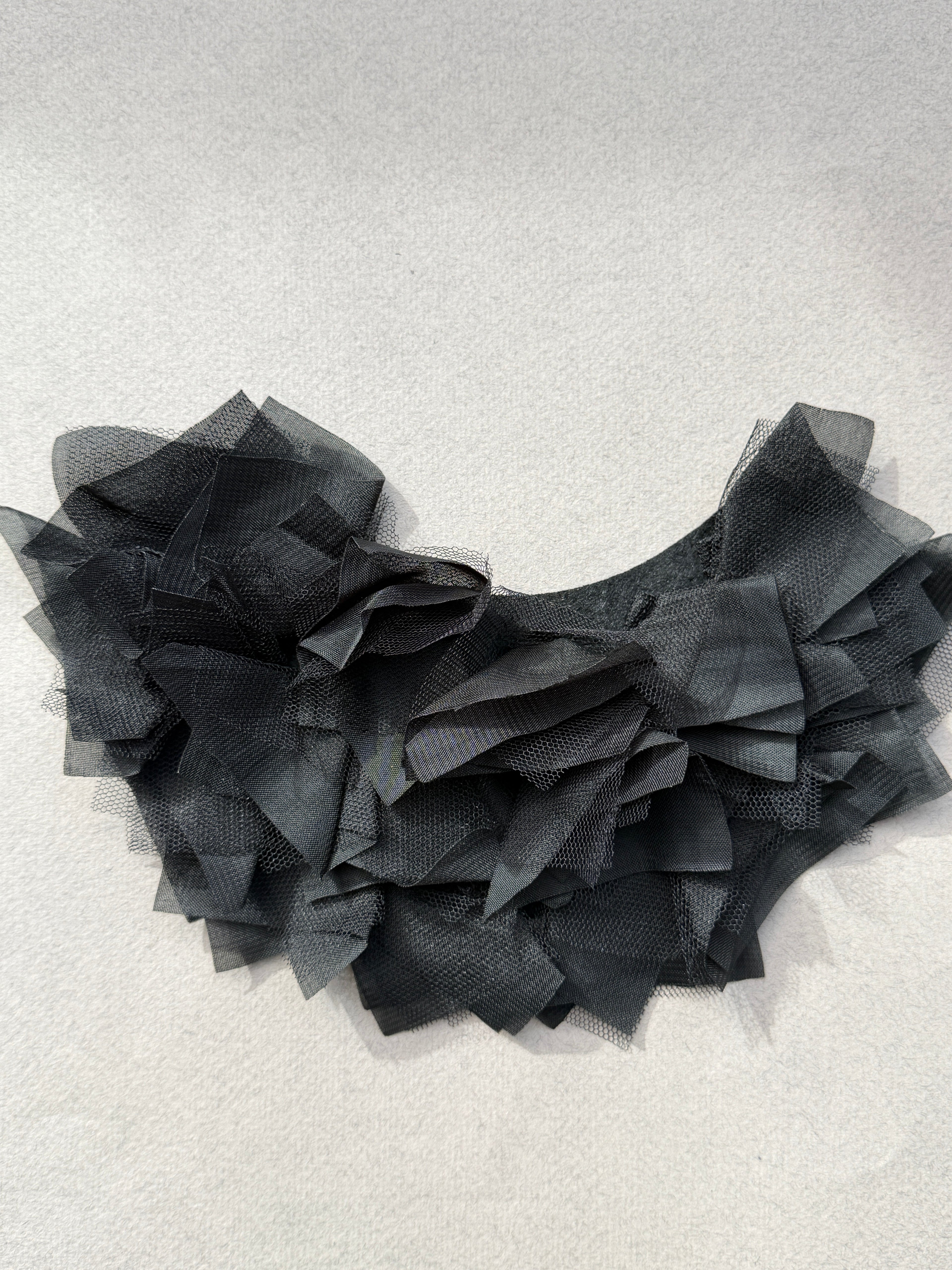 Black ruffle applique trim SP Haberdashery Auckland NZ