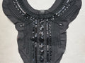 Black sequin embroidered trim SP Haberdashery Auckland NZ