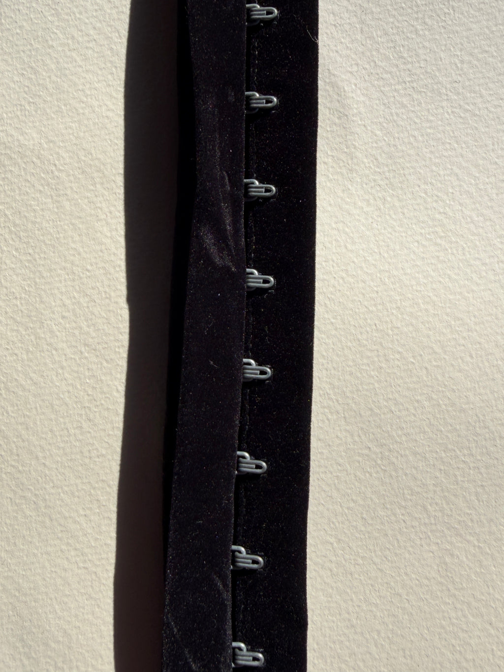 Black velvet hook and eye tape 30mm SP Haberdashery Auckland NZ