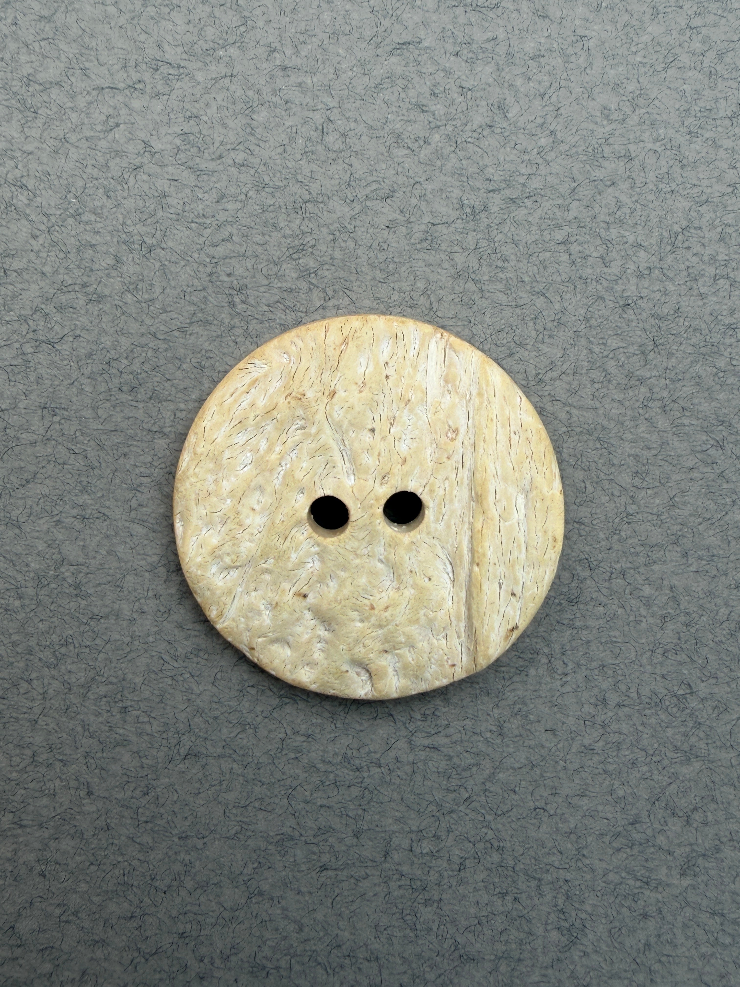 Bleached coconut shell button SP Haberdashery Auckland NZ