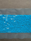 Blue sequin net trim  SP Haberdashery Auckland NZ