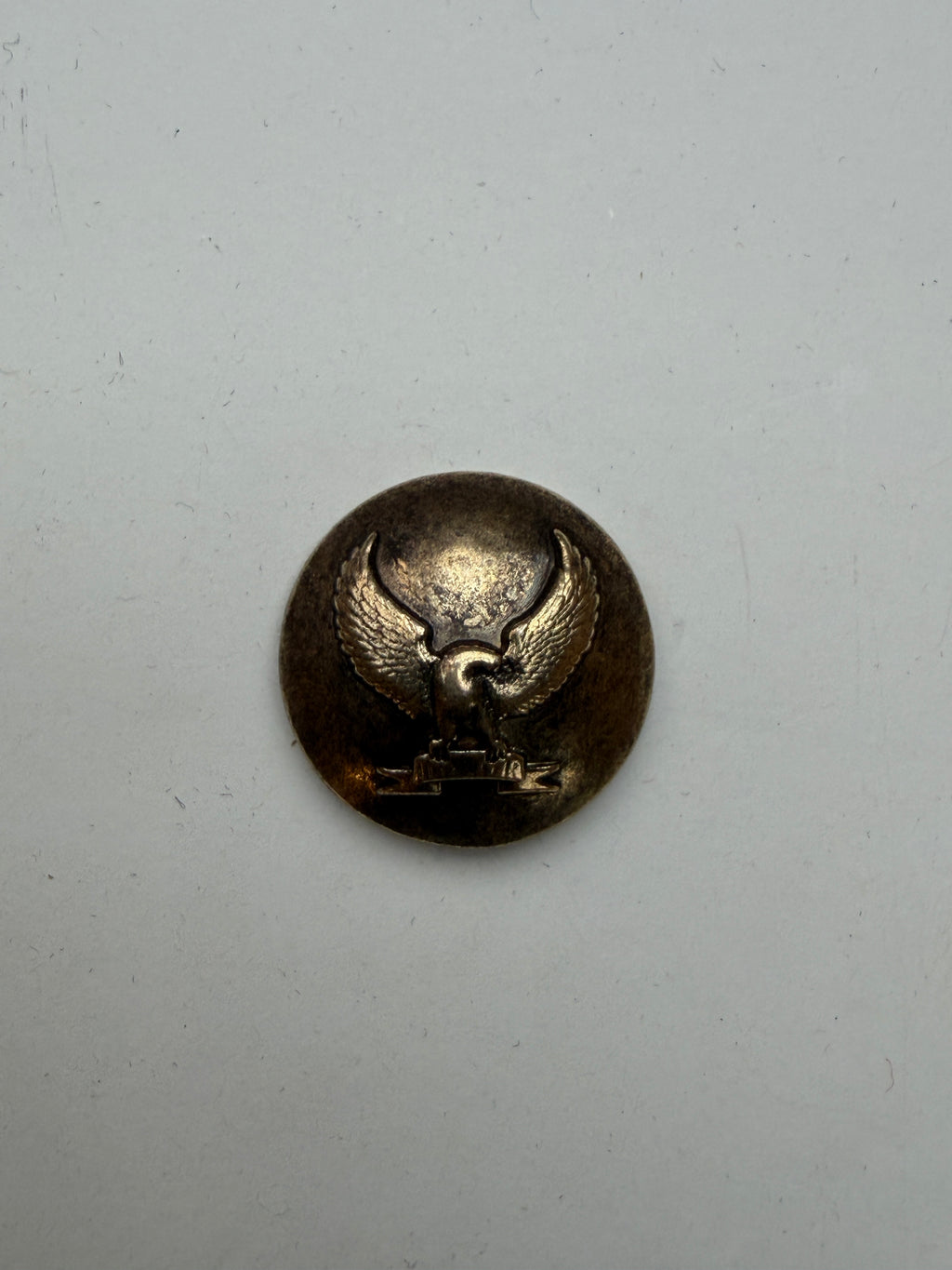 Brass military eagle dome shank button SP Haberdashery Auckland NZ
