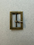 Brass rectangular buckle SP Haberdashery Auckland NZ