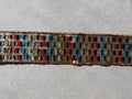 Bronze edged trim with sequins and colour 40mm SP Haberdashery Auckland NZ