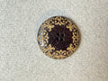 Brown button etched design SP Haberdashery Auckland NZ