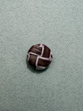  Burgundy velvet passementerie button 25mm  SP Haberdashery Auckland NZ