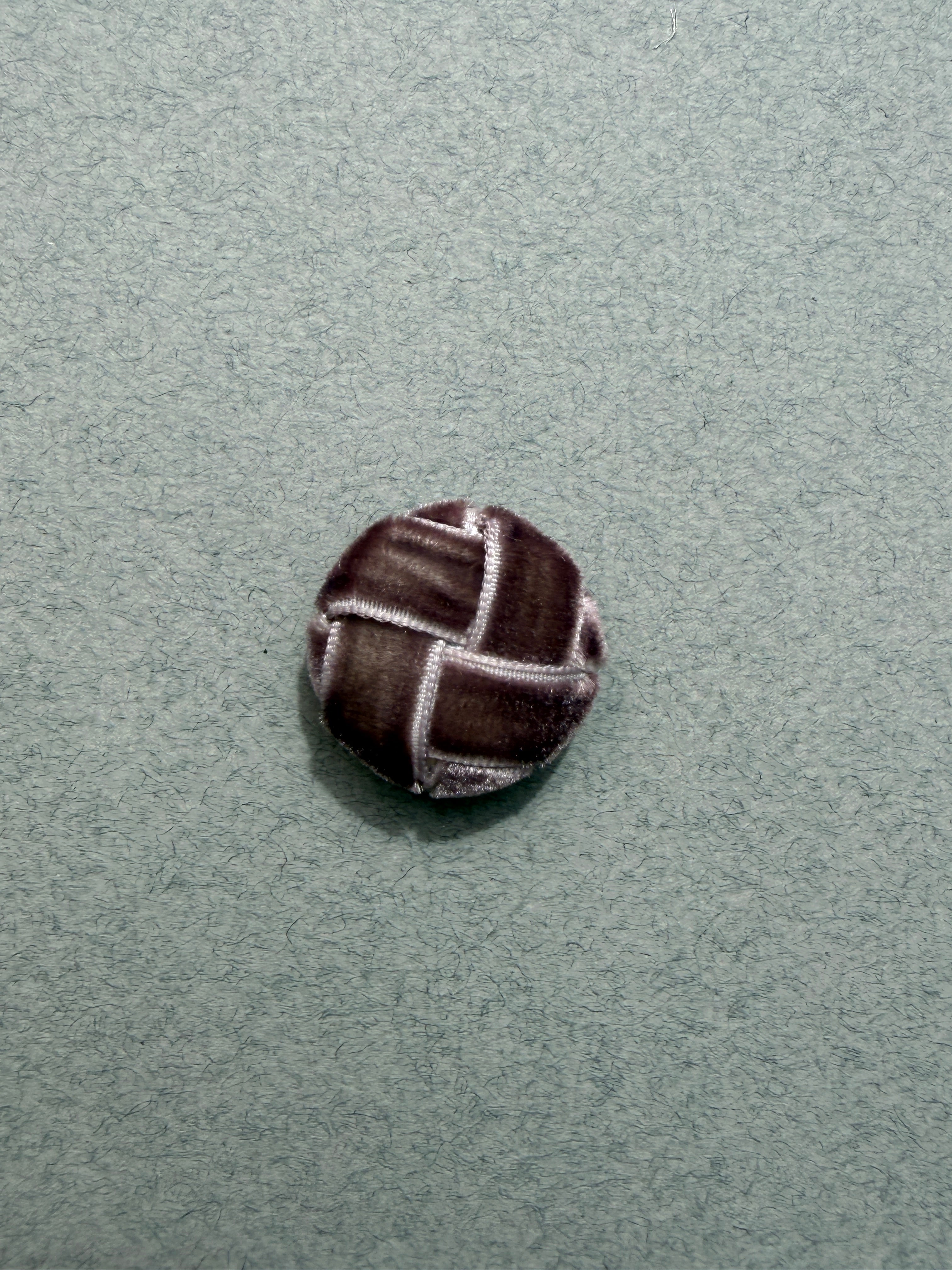  Burgundy velvet passementerie button 25mm  SP Haberdashery Auckland NZ