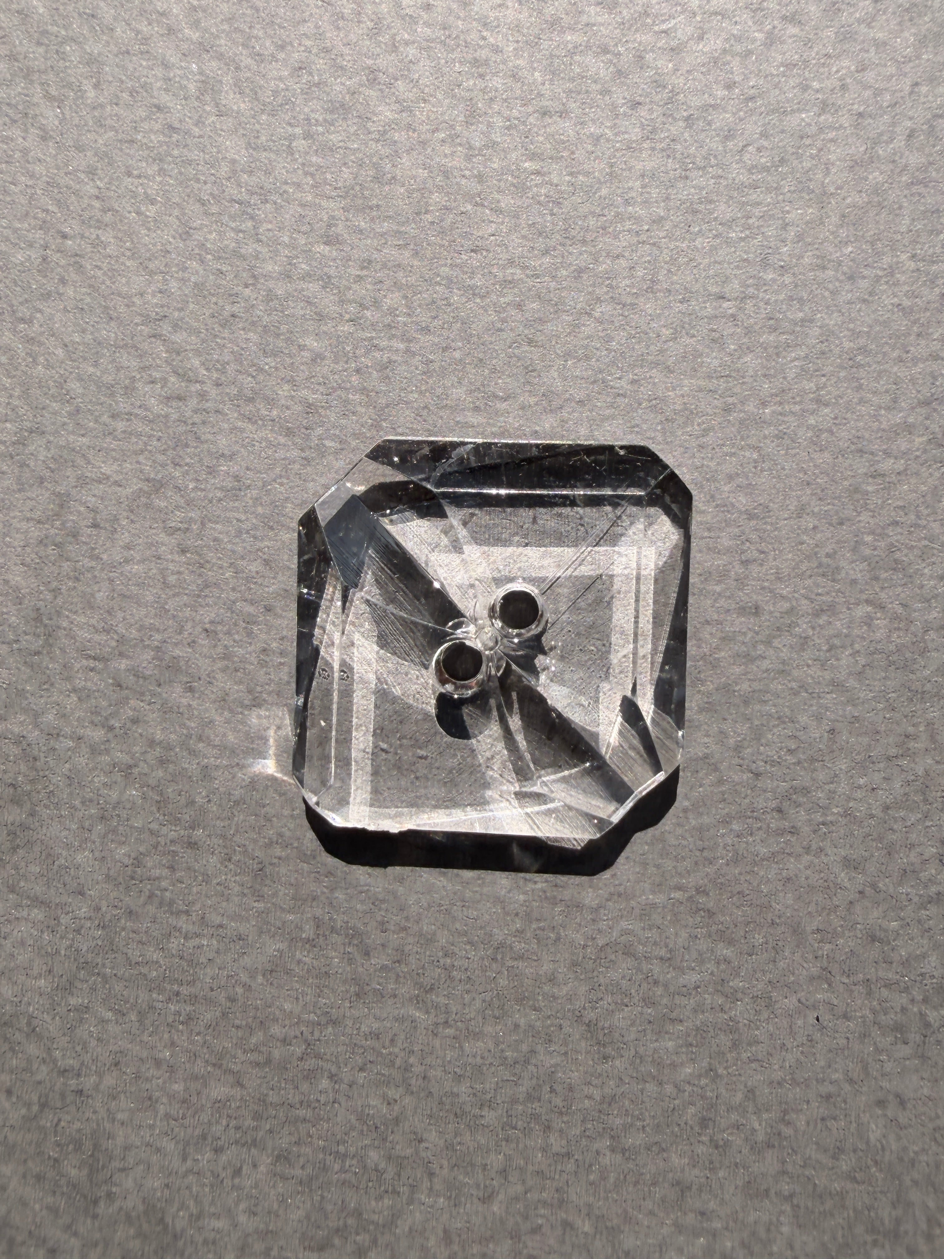 Clear acrylic button  28mm SP Haberdashery Auckland NZ