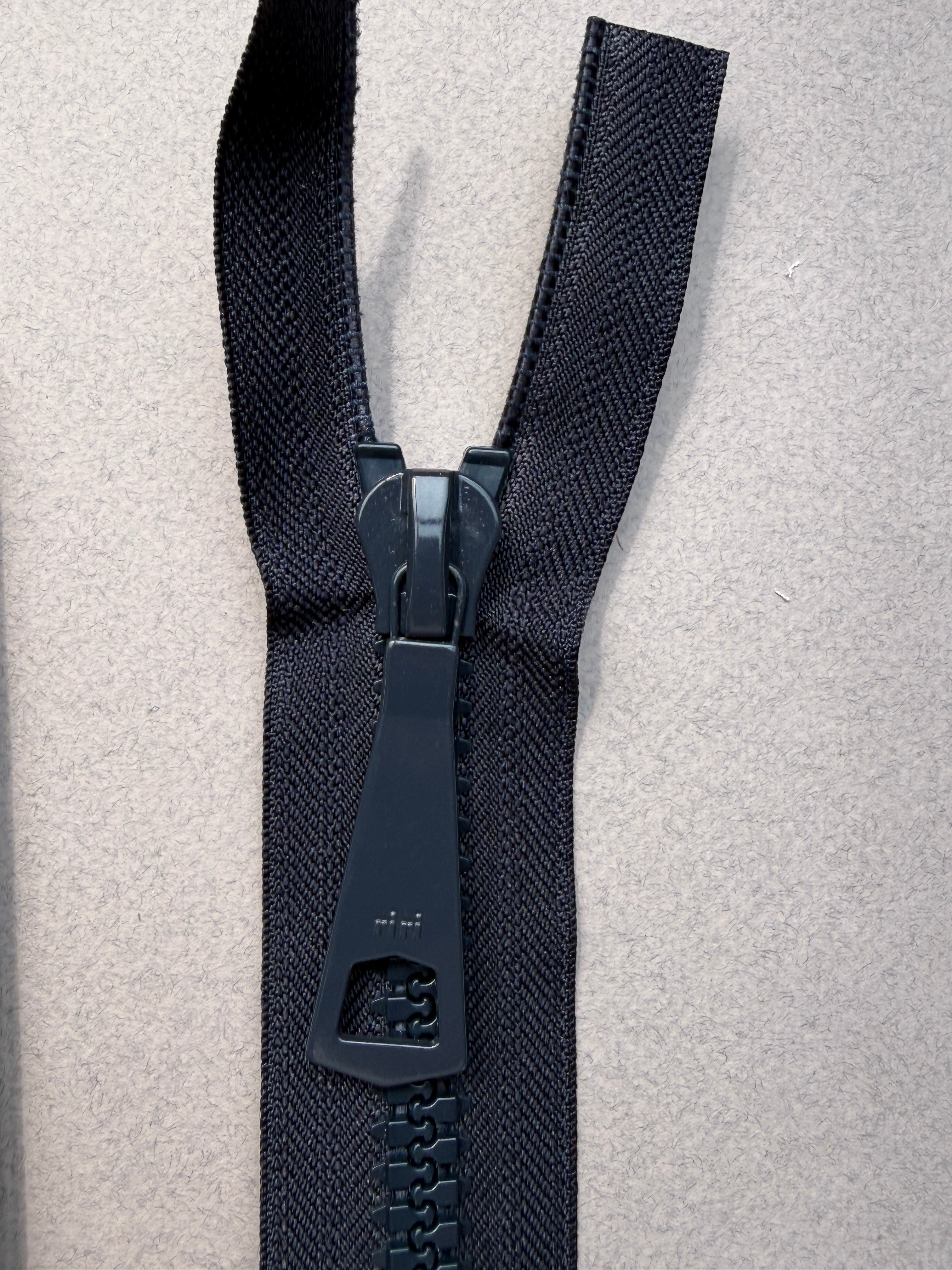 Close up Riri open end nylon zip  2 lengths SP Haberdashery Auckland NZ