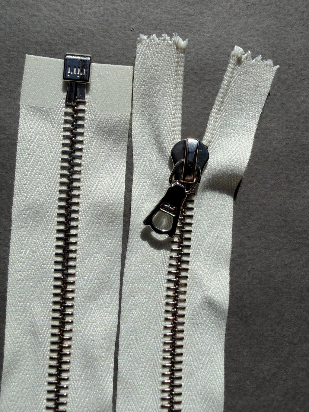 Close up Riri open end zip silver chain 70cm SP Haberdashery Auckland NZ