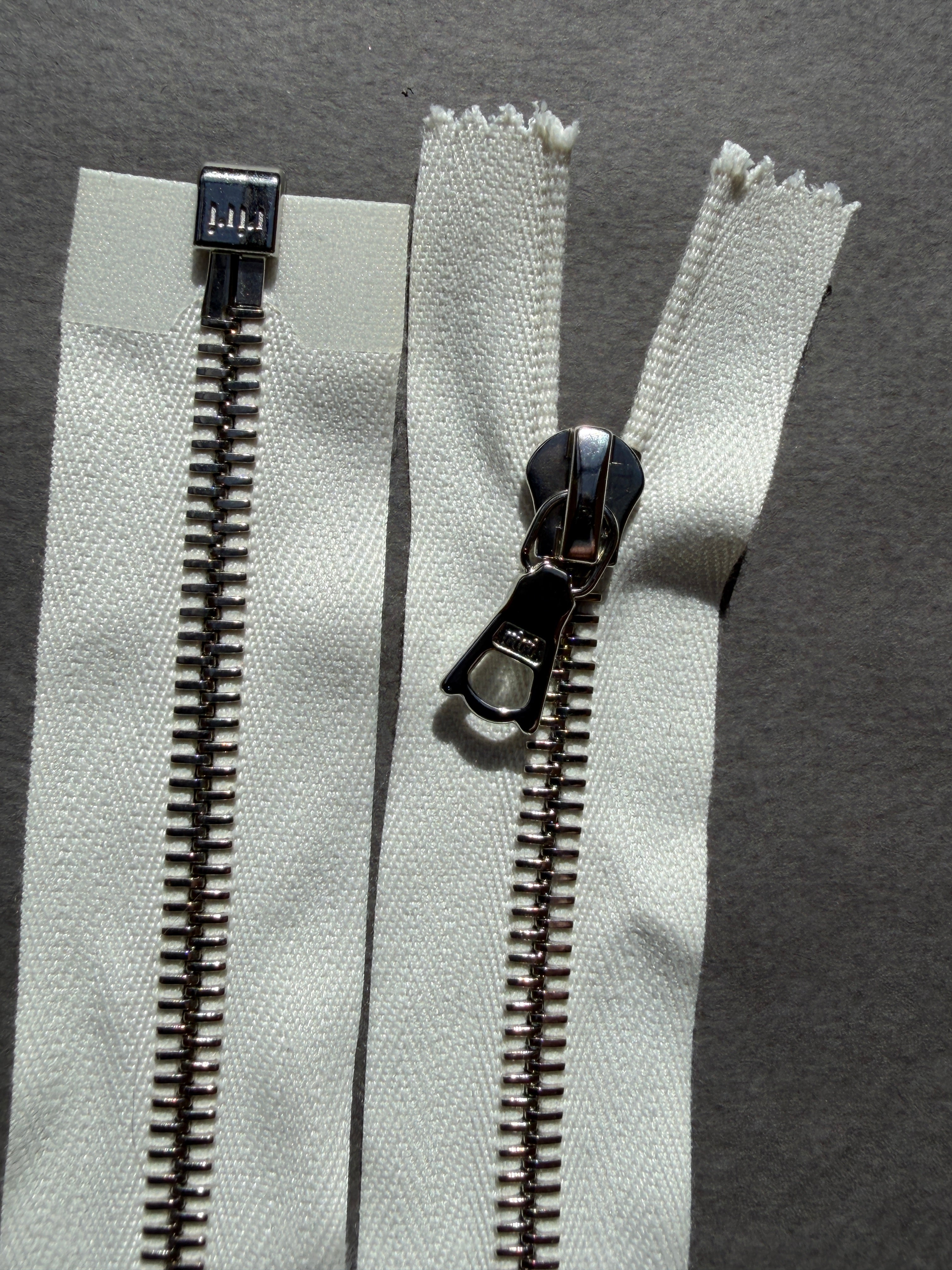 Close up Riri open end zip silver chain 70cm SP Haberdashery Auckland NZ