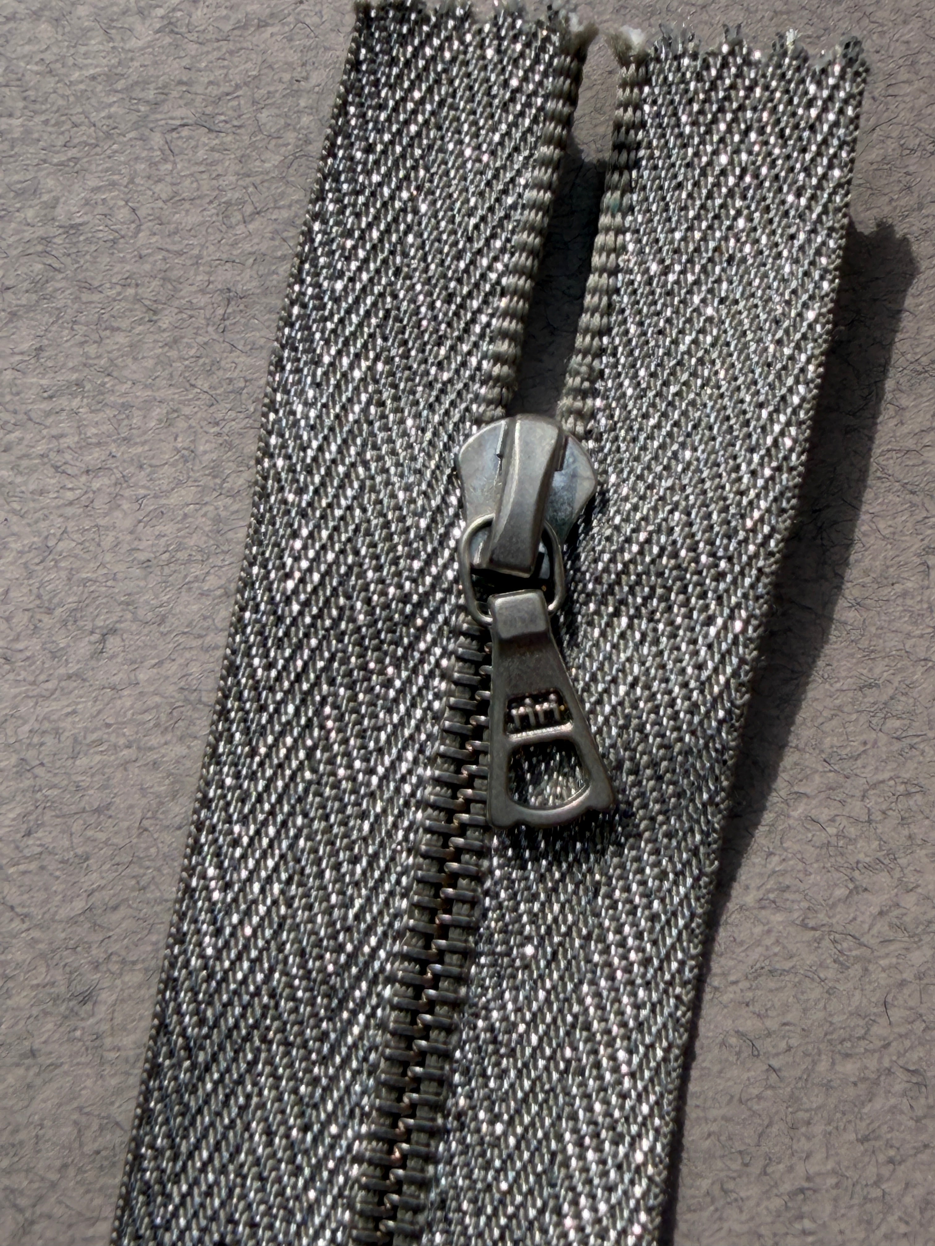 Close up Riri open end silver zp 37cm SP Haberdashery Auckland NZ