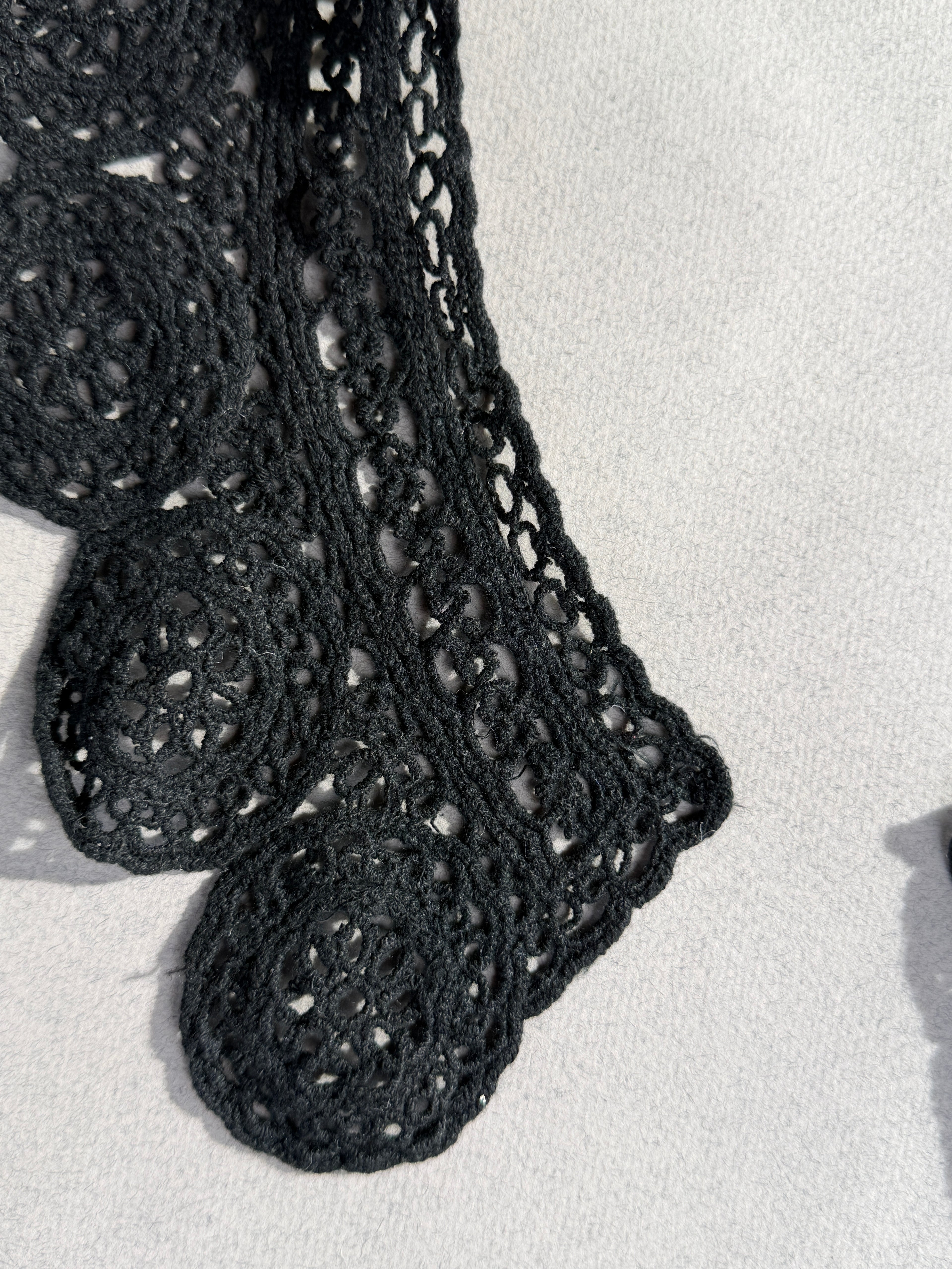Black crochet collar SP Haberdashery Auckland NZ