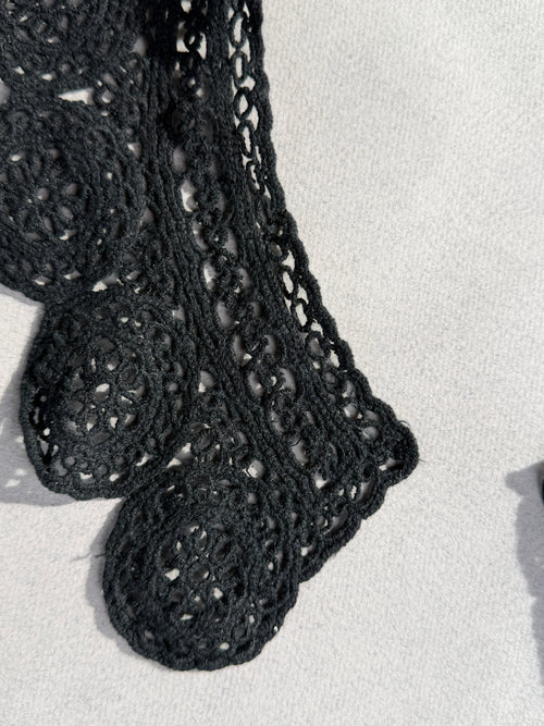 Black crochet collar SP Haberdashery Auckland NZ