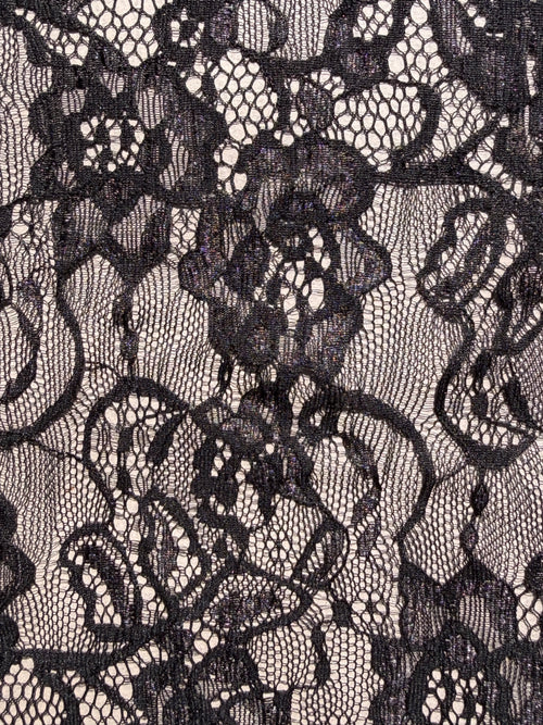 Close up black lace trim scallop edge SP Haberdashery Auckland NZ