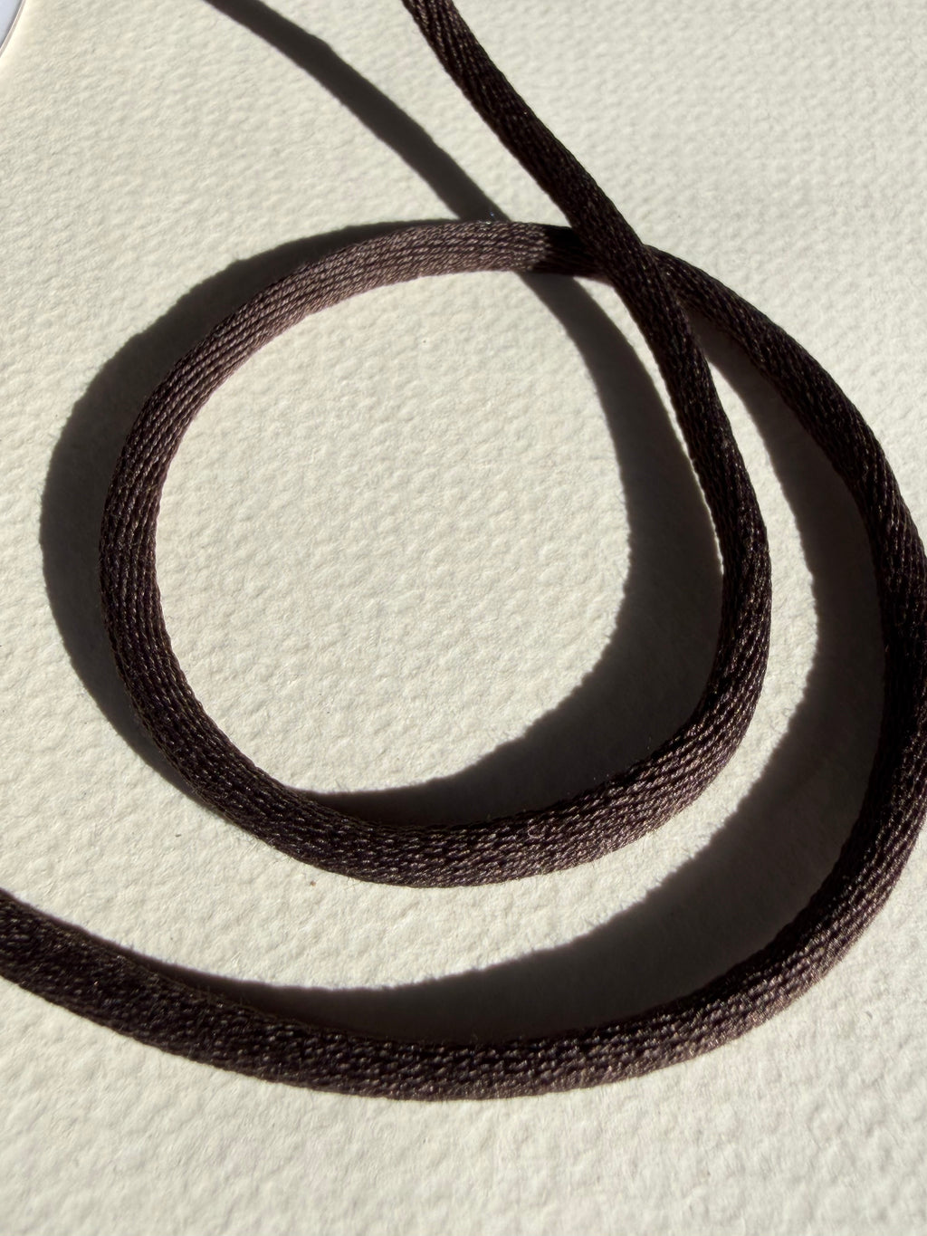 Close up cotton cord brown satin finish 4mm SP Haberdashery Auckland NZ