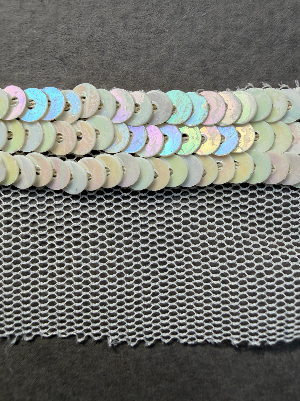 Close up perl sequin edge trim  Sp Haberdashery Auckland NZ