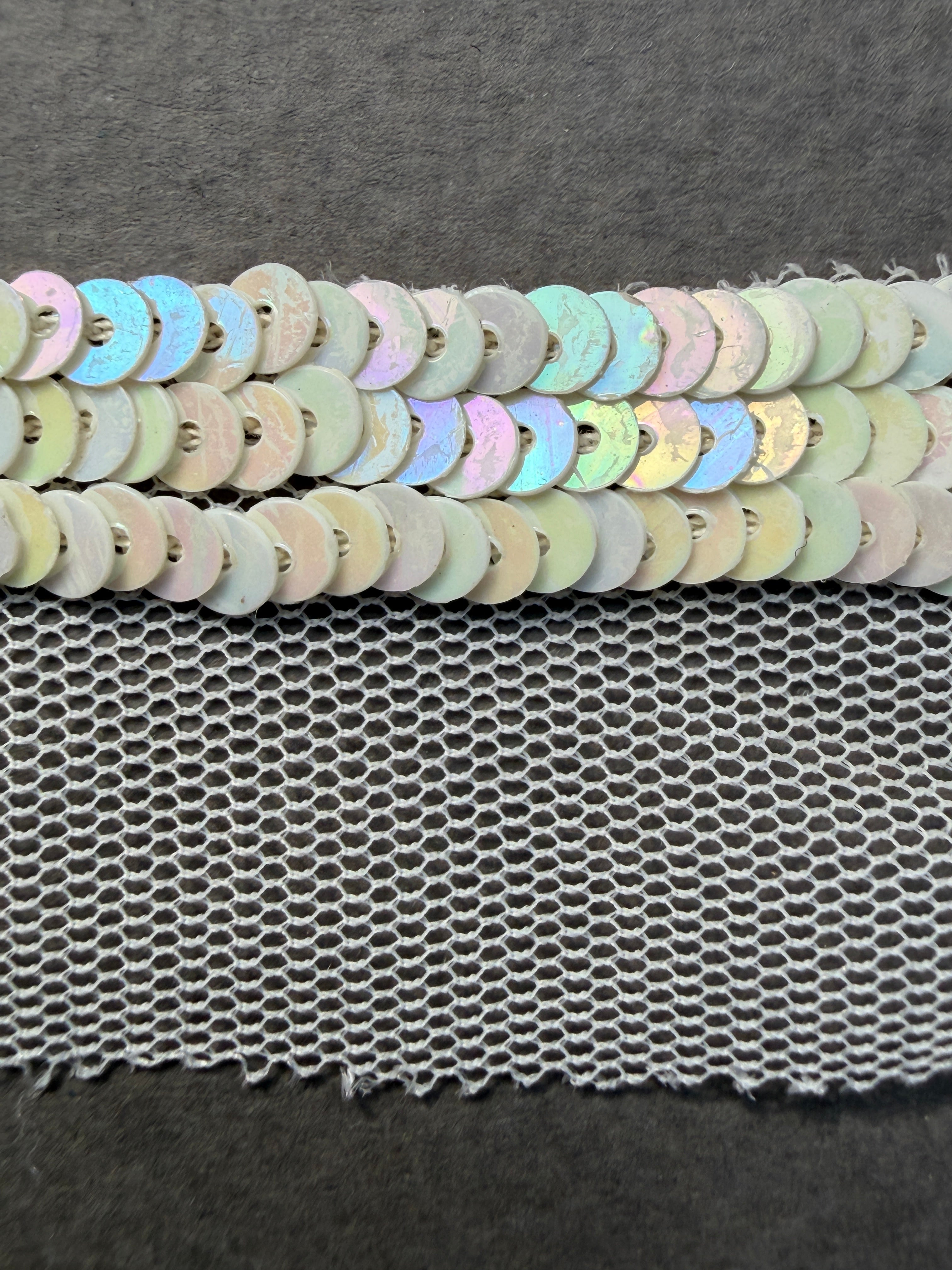 Close up perl sequin edge trim  Sp Haberdashery Auckland NZ