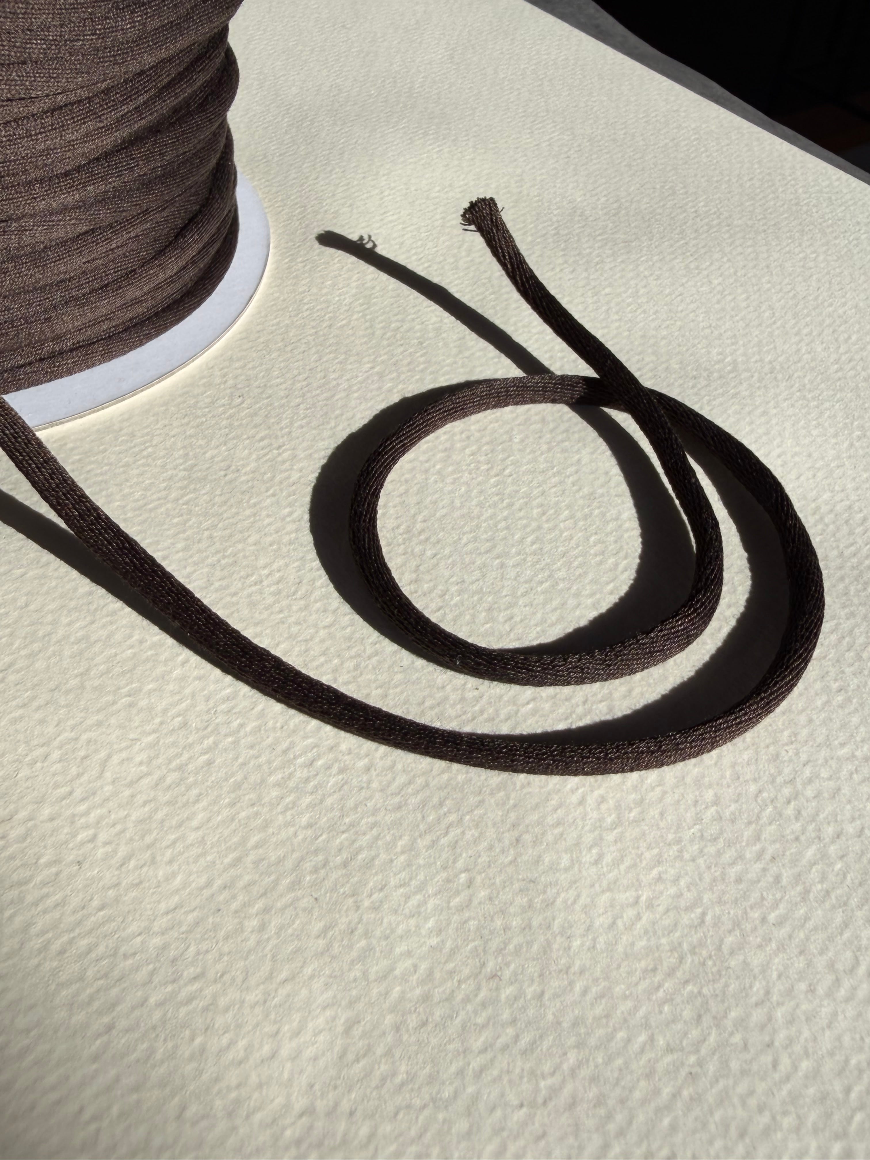 Cotton cord brown satin finish 4mm SP Haberdashery Auckland NZ