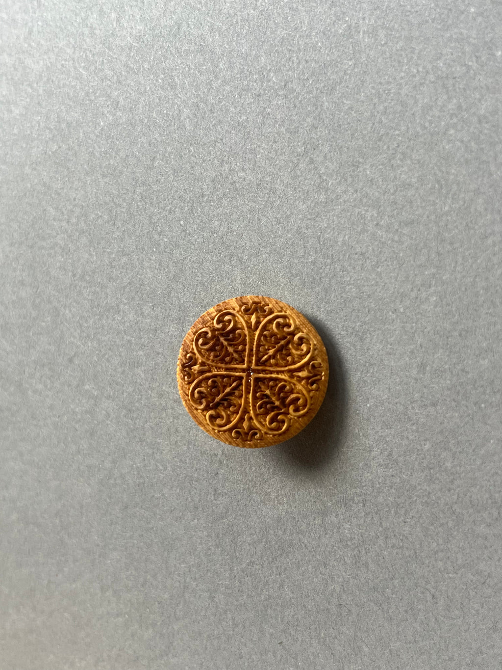 Crafted wood shank button SP Haberdashery Auckland NZ