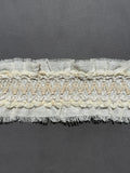 Cream braid with cord design  70mm SP Haberdashery Auckland NZ