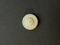 Cream resin floral shank button SP Haberdashery Auckland NZ