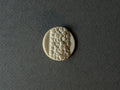 Cream resin pebble motif shank button SP Haberdashery Auckland NZ