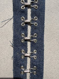 Hook and eye braid denim fabric 45mm wide SP Haberdashery Auckland NZ