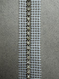Diamante trim insert on white nylon 25mm SP Haberdashery Auckland NZ