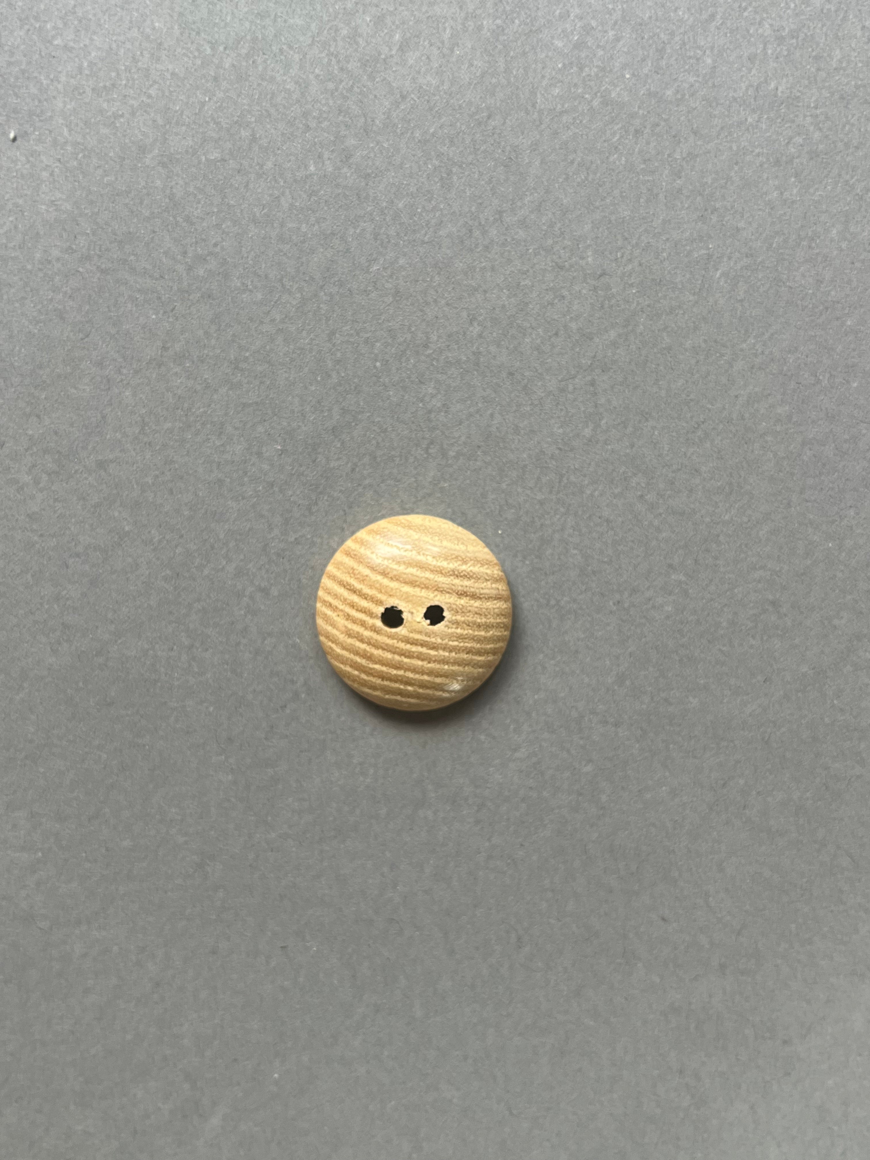 Natural wood dome shaped button SP Haberdashry Auckland NZ