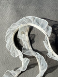 Elastic organza frill trim 15mm SP Haberdashery Auckland NZ
