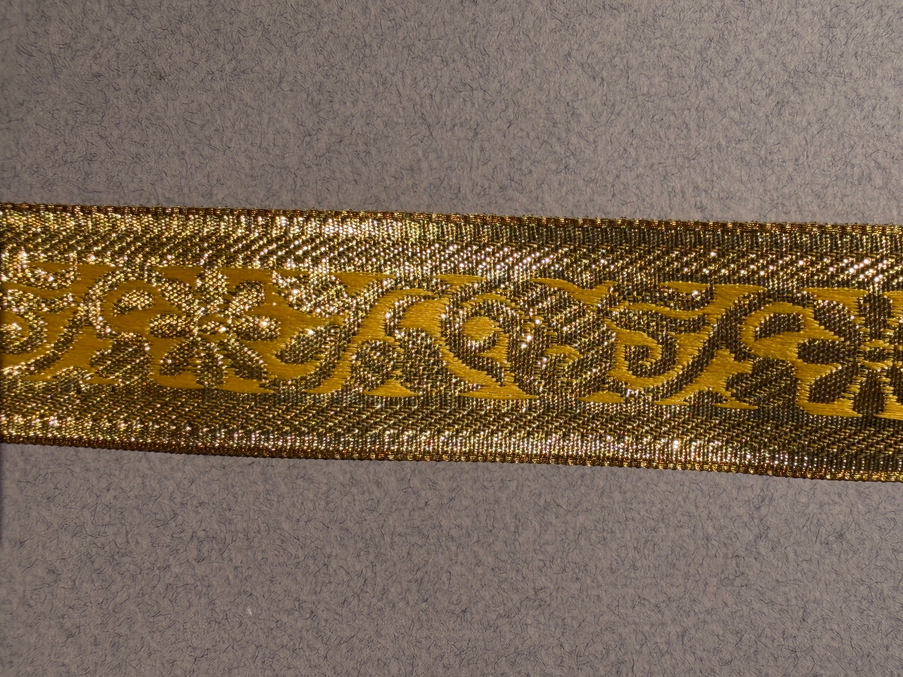 Gold woven braid  33mm SP Haberdashery Auckland NZ