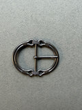 Gunmetal horseshoe buckle 6cm