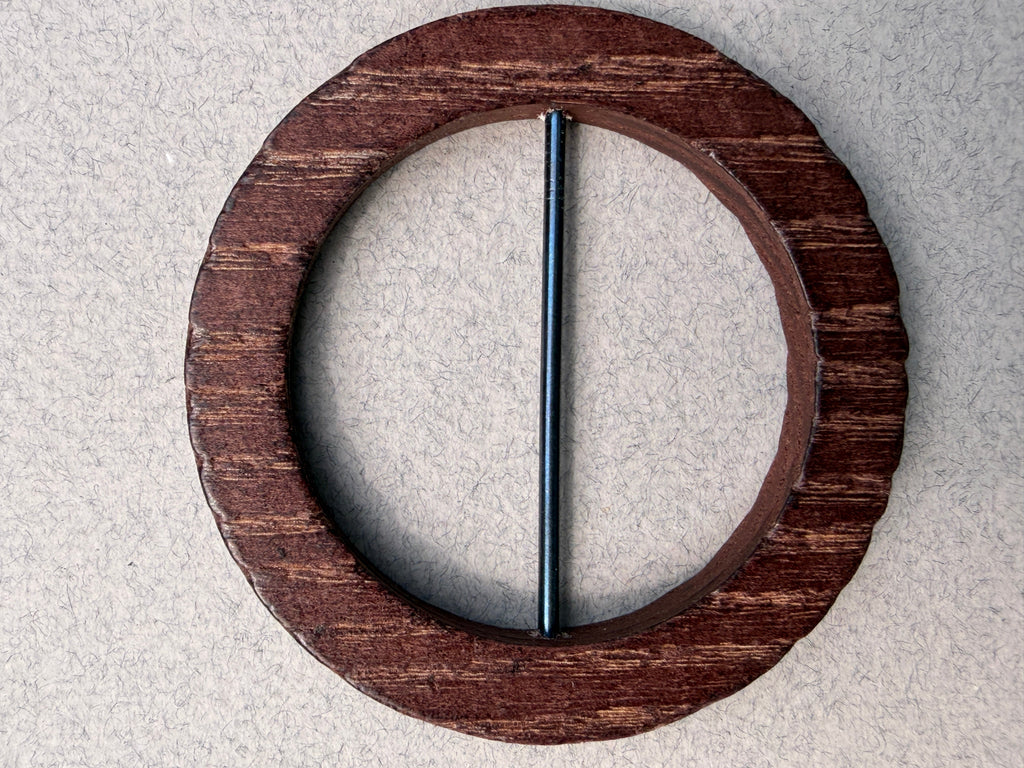 Wood Ring with Metal Bar | 70mm Outer, 50mm Inner | SP Haberdashery