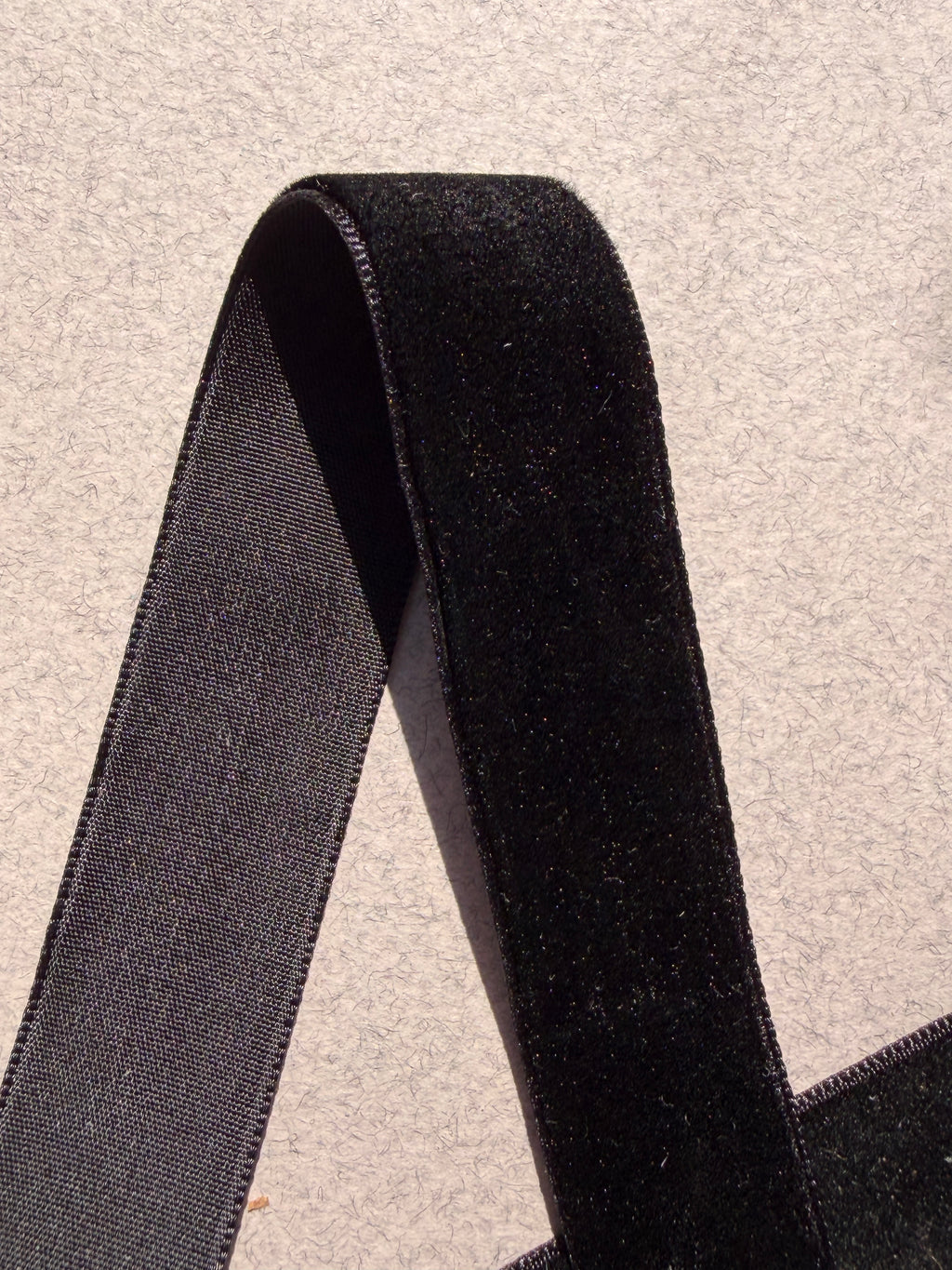 Black velvet ribbon 15mm