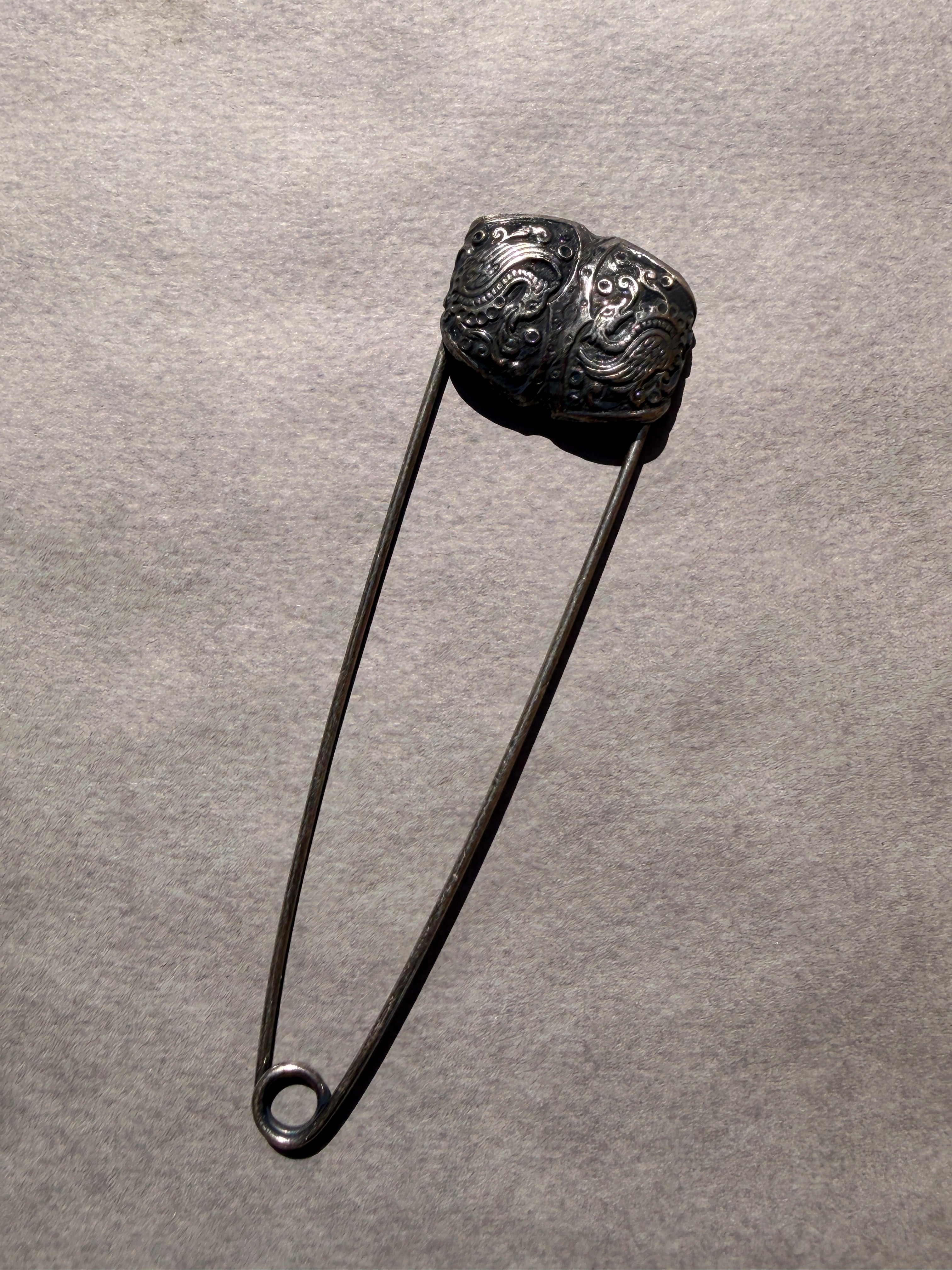Decorative metal Brooch Pin  120mm