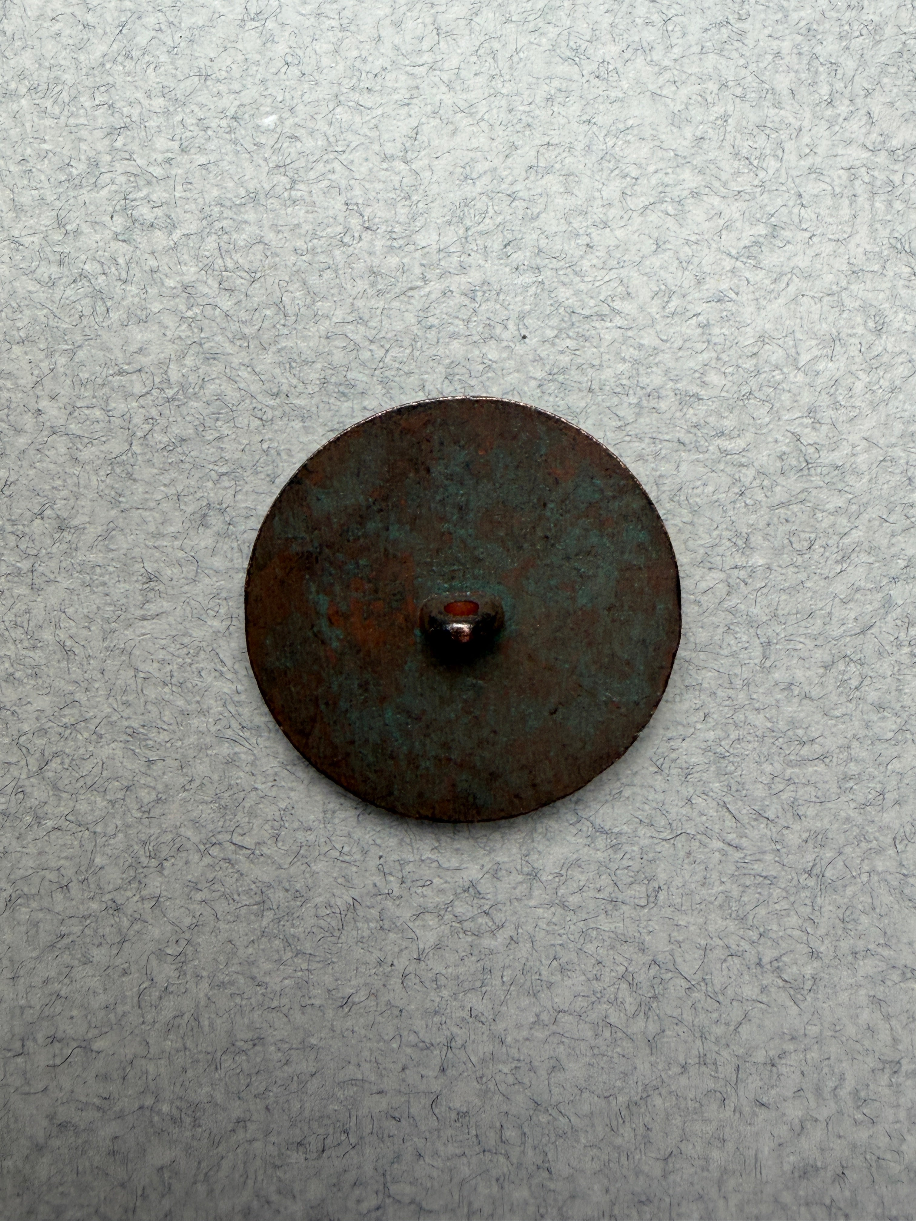 Ornate Metal Shank Button | Green Enamel, Historic Style, 30mm | SP Haberdashery