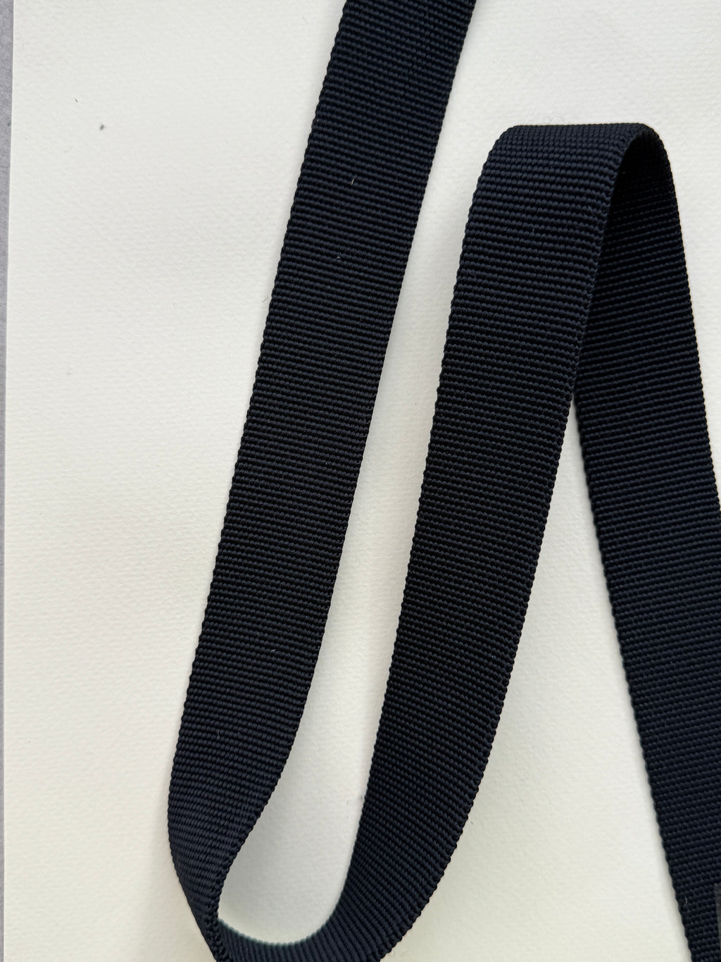 Black ridged webbing 30mm