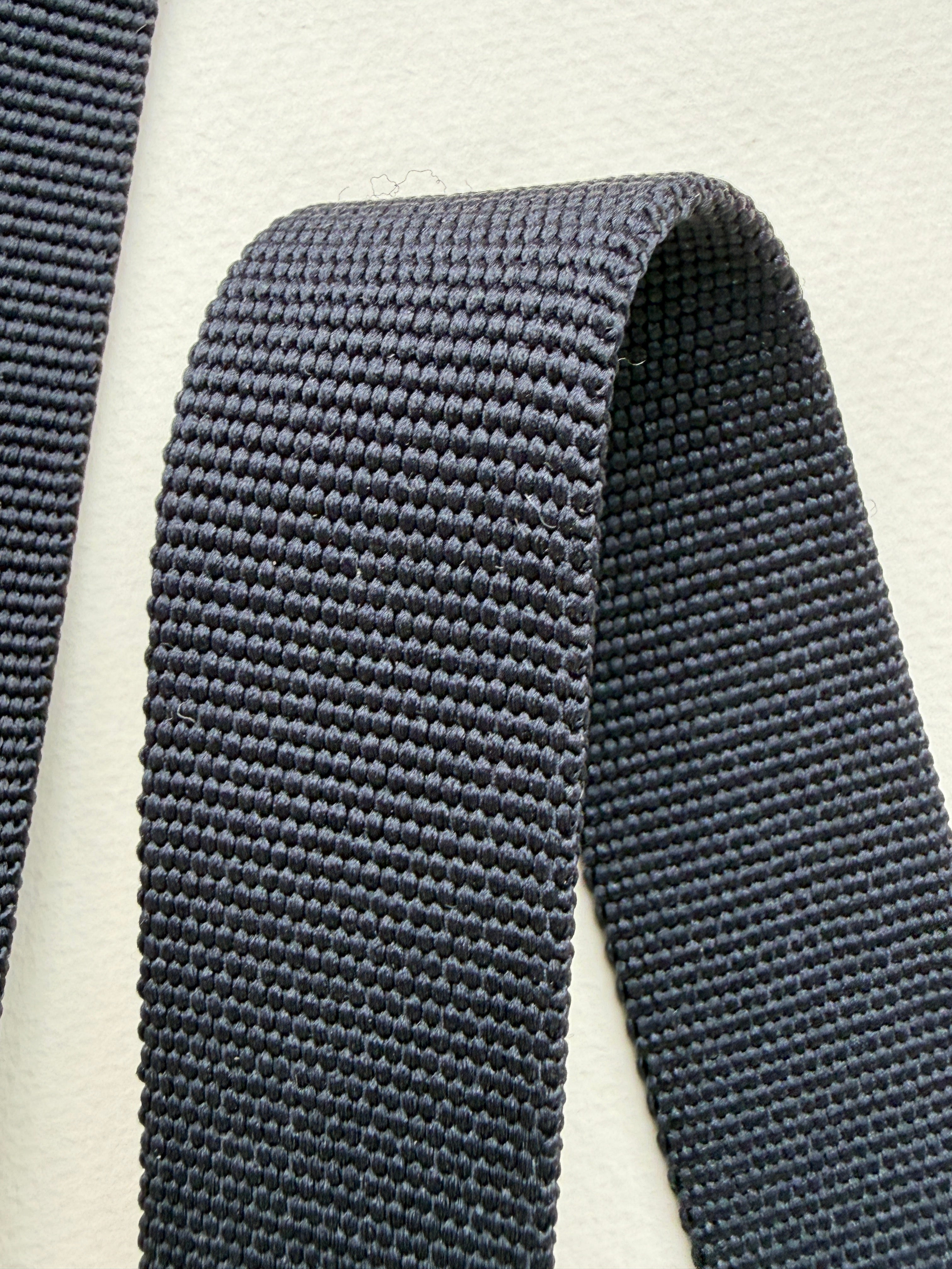 Black ridged webbing closeup