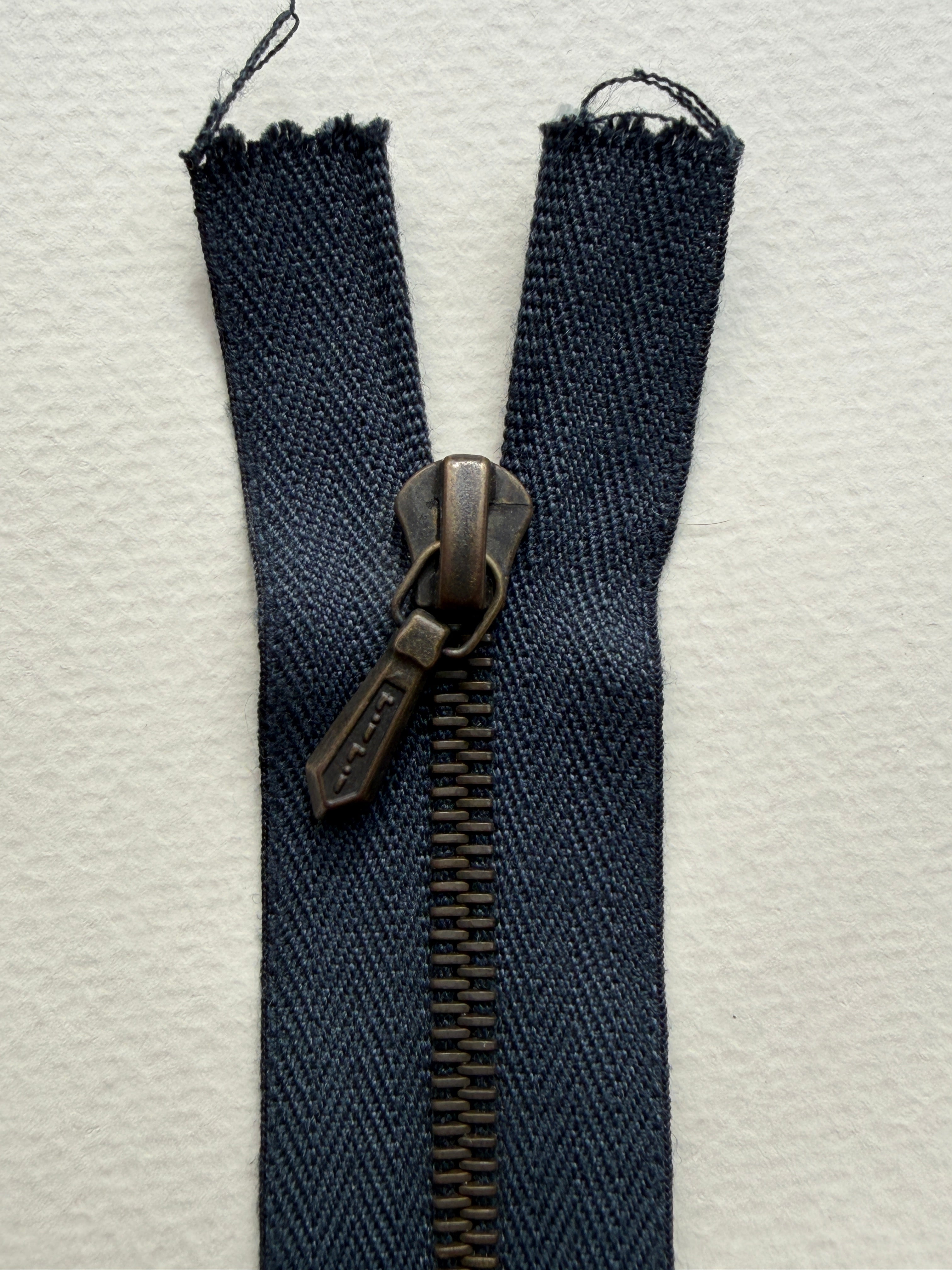 Riri Closed End Metal Zip | Navy Bronze, 20cm | SP Haberdashery