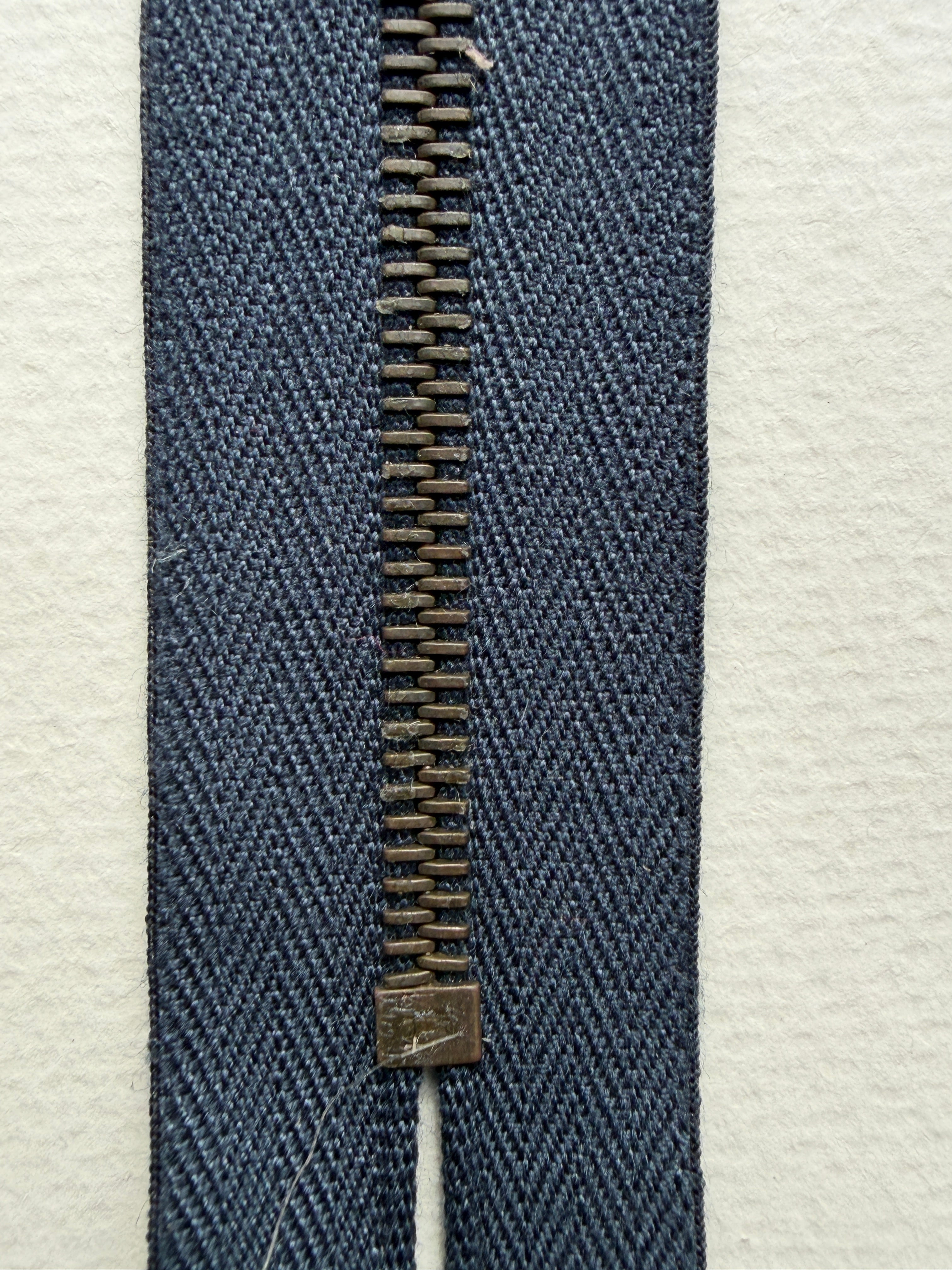 Riri Closed End Metal Zip | Navy Bronze, 20cm | SP Haberdashery