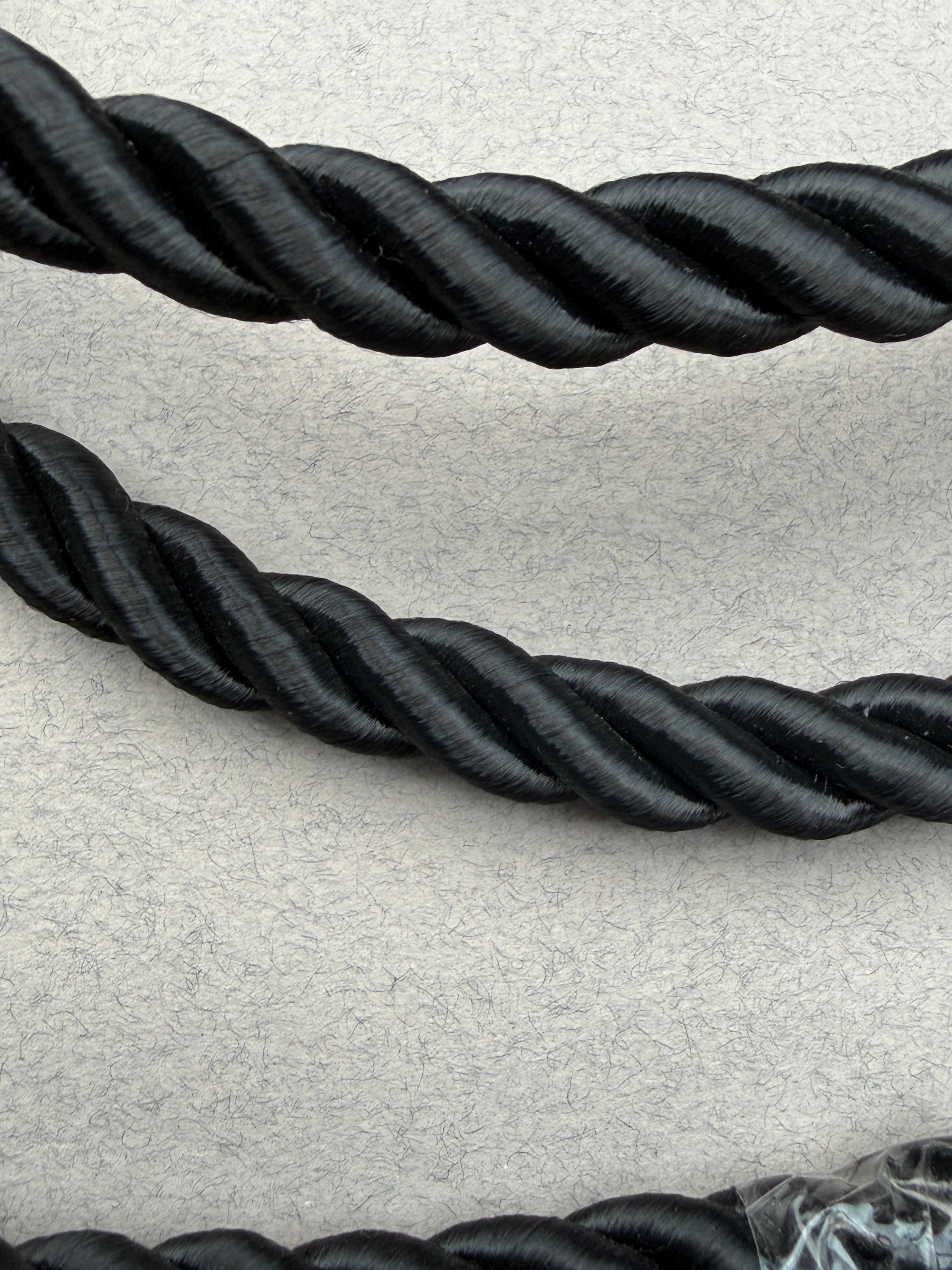 Black Rayon Cord 10mm