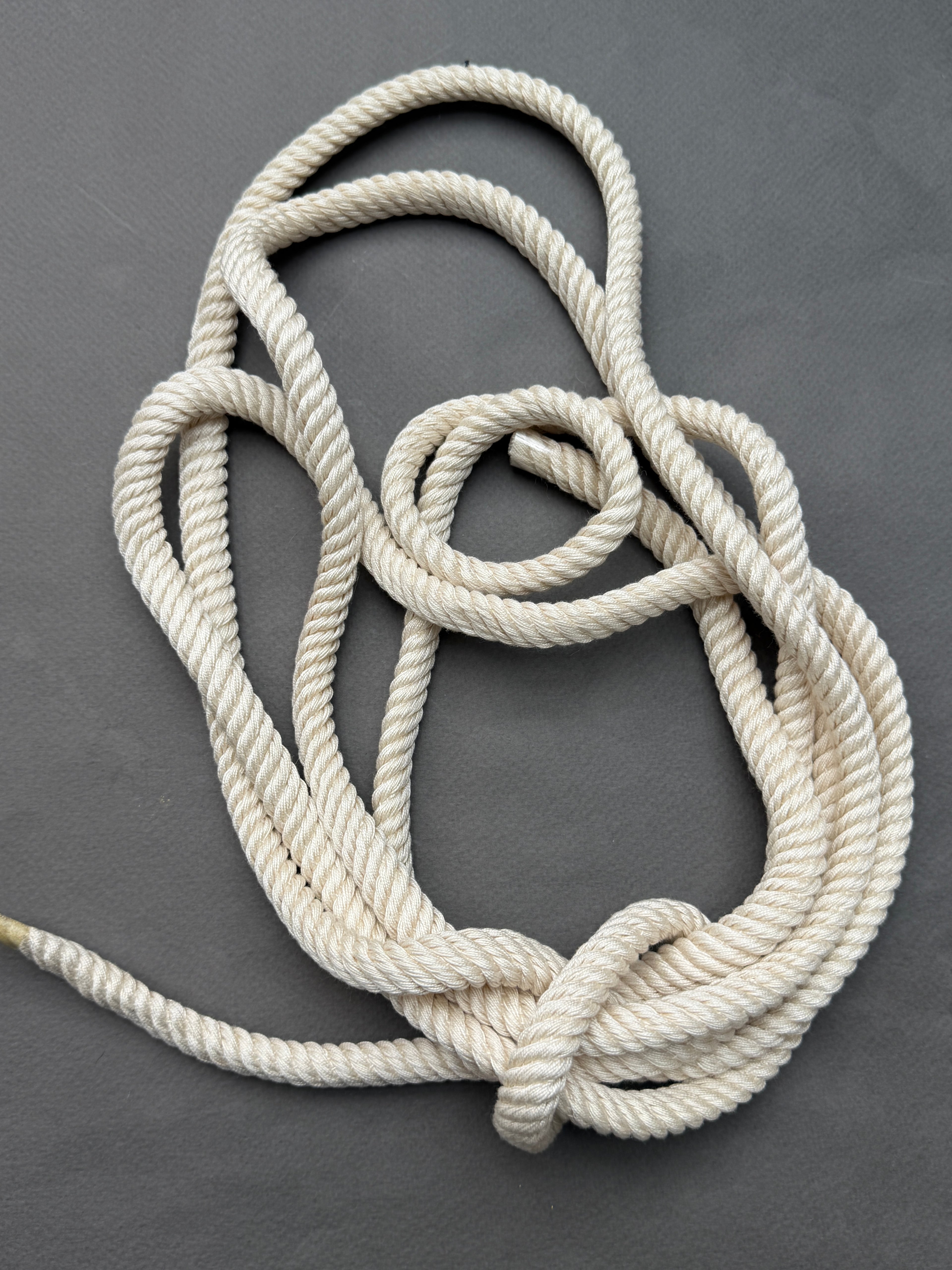 White Cotton Cord, Satin Finish 12mm