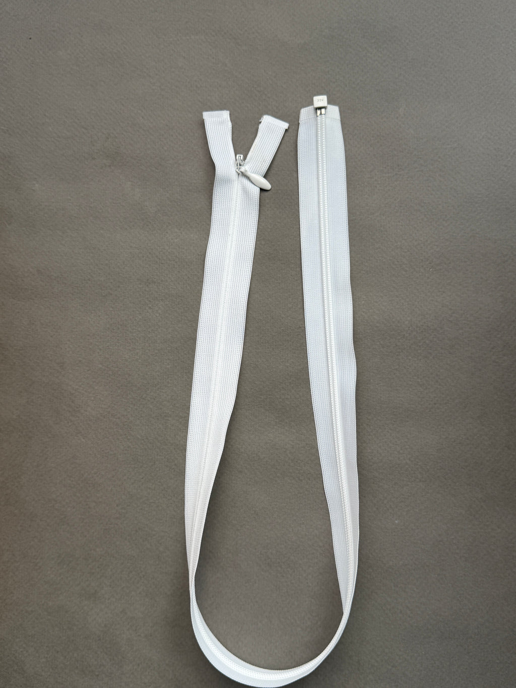 White open end invisible zip 60cm P Haberdashery Auckland NZ
