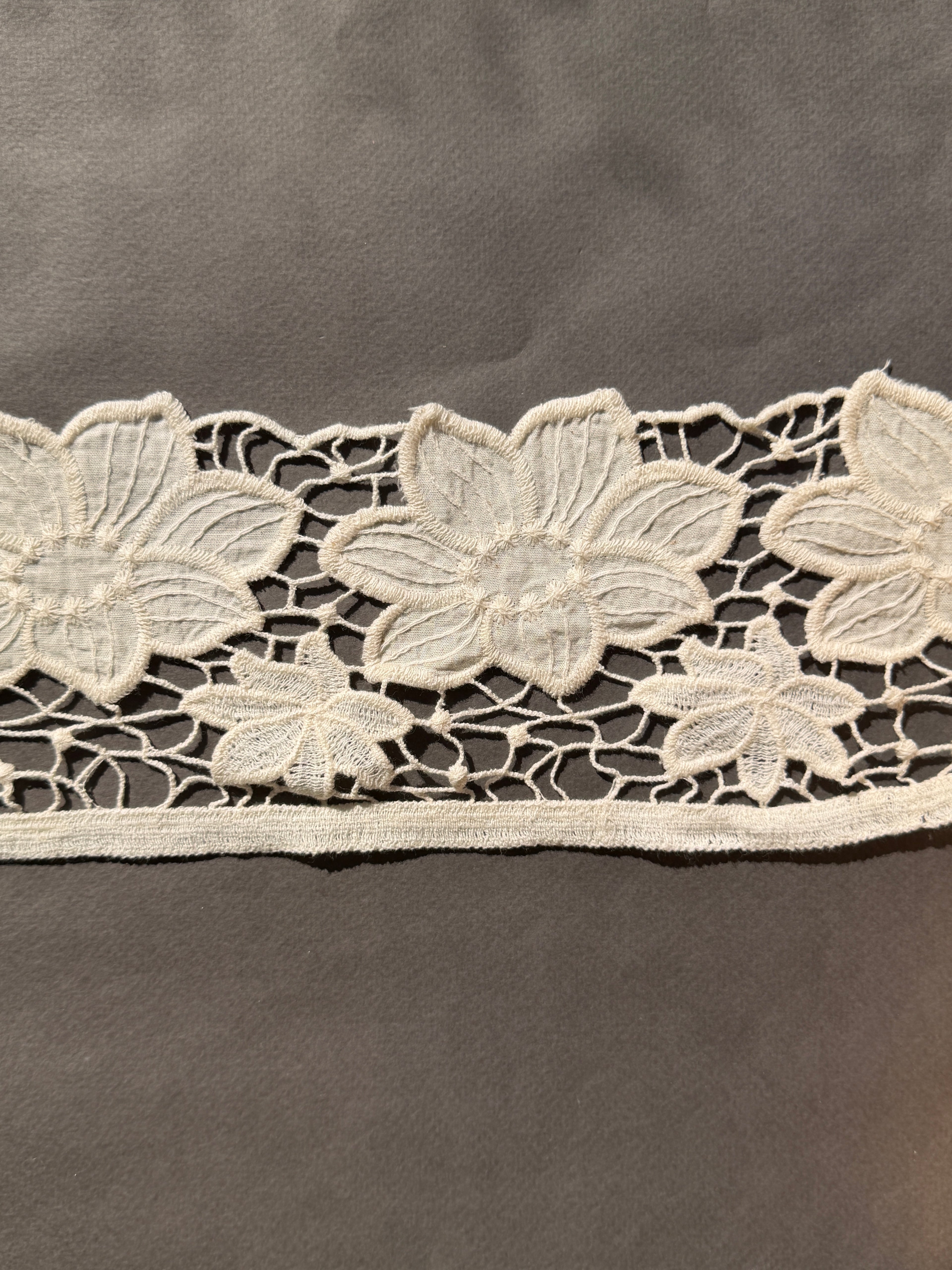 Ivory cotton Guipure lace trim SP Haberdashery Auckland NZ
