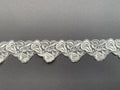Ivory embroidered scallop lace trim  SP Haberdashery Auckland NZ